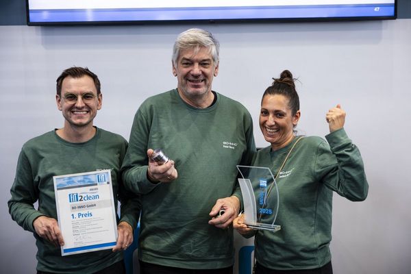 Gewinner des FiT2clean Award 2025: BoInno 1. Gewinner des FiT2clean Award 2025 BoInno