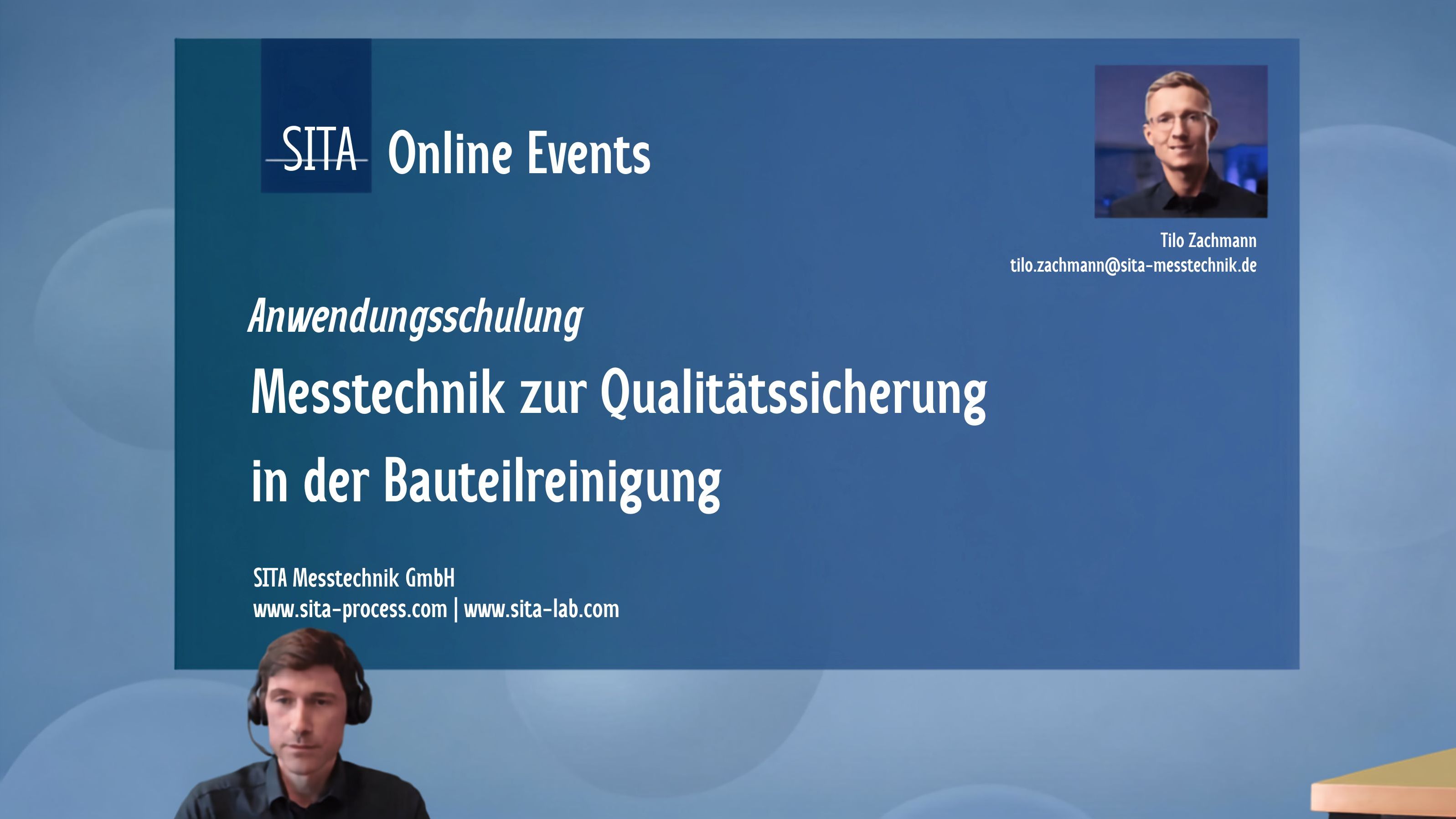 Webinare von Sita: Messtechnik zur Qualitätssicherung in der Bauteilreinigung