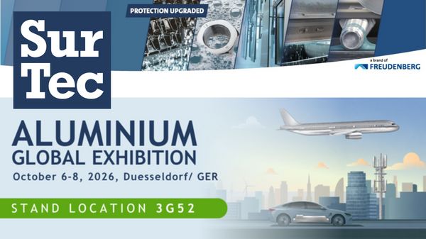 SurTec auf der ALUMINIUM 2026, Stand 3G52