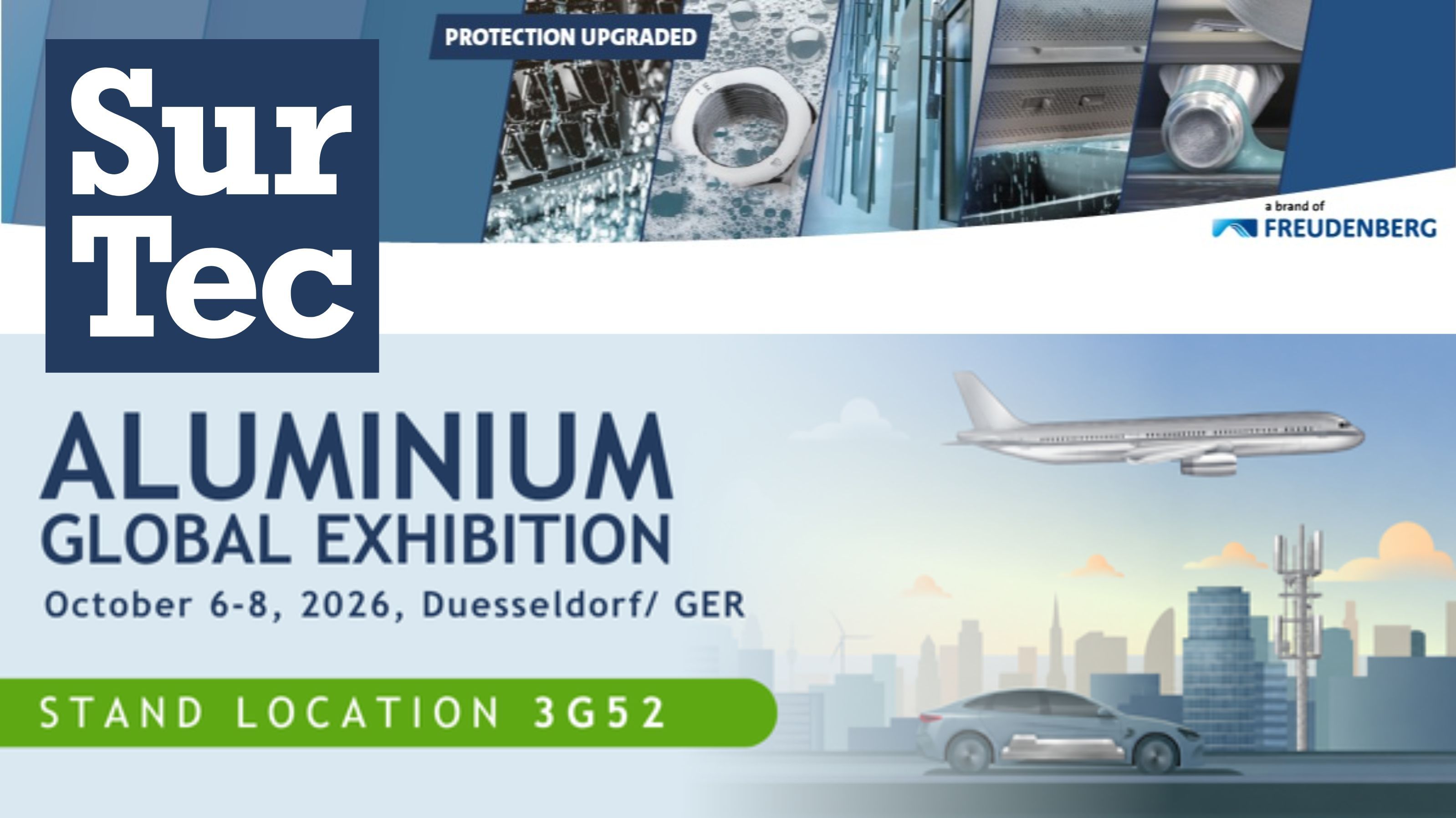SurTec auf der ALUMINIUM 2026, Stand 3G52 SurTec auf der ALUMINIUM 2026, Stand 3G52
