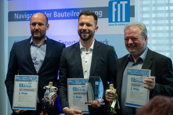 Die drei Finalisten alle Gewinner des FiT2clean Award 2024