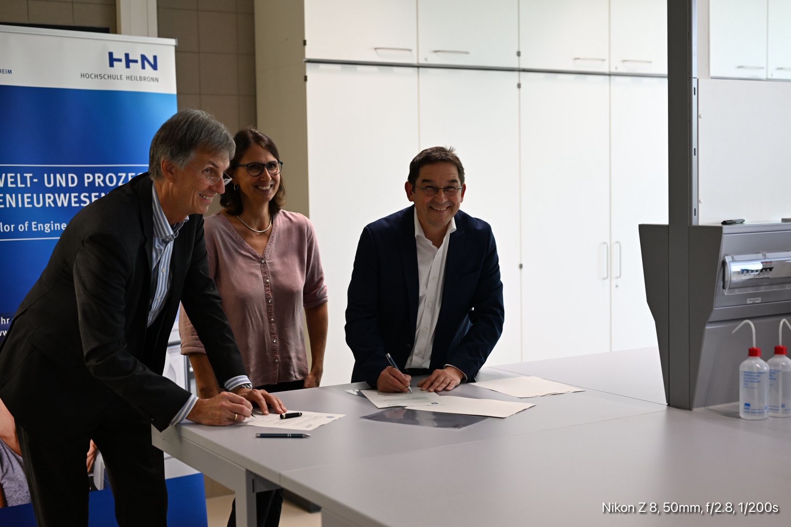 Einweihung Labor Heilbronn Unterschrift Einweihung Labor Heilbronn Unterschrift